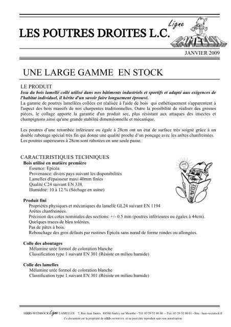 PDF, 412 kB - Ligne LAMELLIX