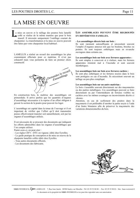 PDF, 412 kB - Ligne LAMELLIX