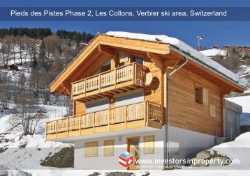 Pieds des Pistes Phase 2, Les Collons, Verbier ski area, Switzerland