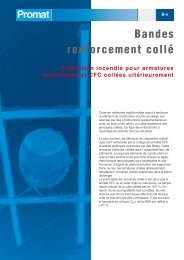 Bandes renforcement collé - Promat