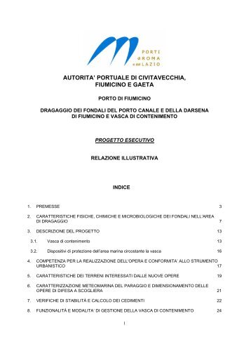 autorita' portuale di civitavecchia, fiumicino e gaeta - Uffico ...