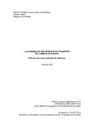 L'accessibilité des réseaux de transport en ... - Réseau ©archi.fr