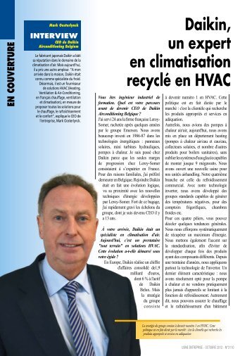 Daikin, un expert en climatisation recyclé en HVAC