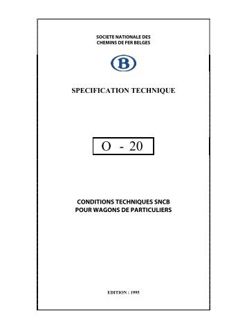 SPECIFICATION TECHNIQUE