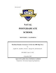 NAVAL POSTGRADUATE SCHOOL - NPS Publications - Naval ...