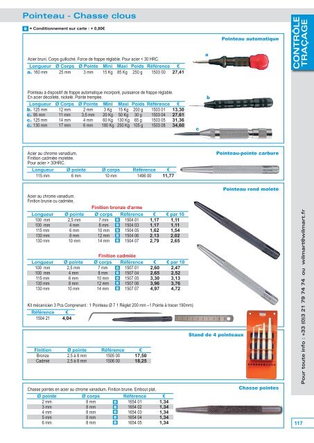 Téléchargez notre Catalogue 2013 Nouveaux tarifs ... - WILMART