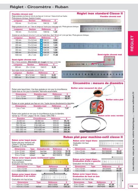 Téléchargez notre Catalogue 2013 Nouveaux tarifs ... - WILMART