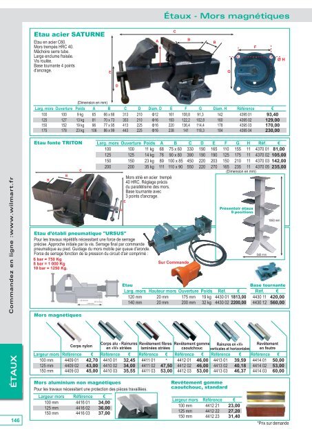 Téléchargez notre Catalogue 2013 Nouveaux tarifs ... - WILMART