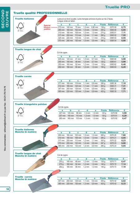 Téléchargez notre Catalogue 2013 Nouveaux tarifs ... - WILMART