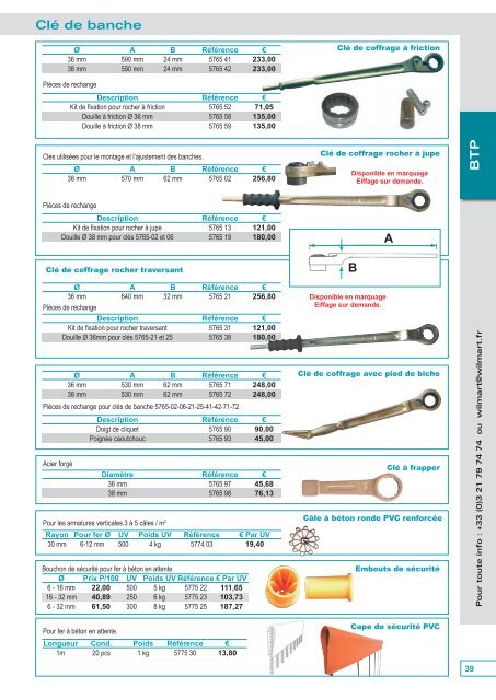 Téléchargez notre Catalogue 2013 Nouveaux tarifs ... - WILMART