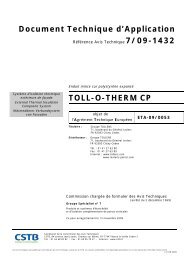 Document Technique d'Application TOLL-O-THERM CP - Tollens ...