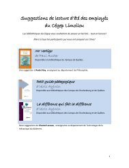 Suggestions de lecture d'été des employés du Cégep Limoilou