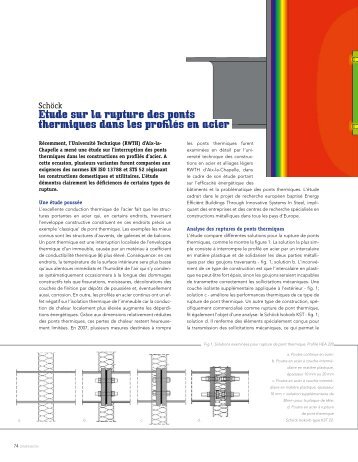 Etude sur la rupture des ponts thermiques dans les ... - Dimension