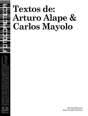 N.25 Textos de: Arturo Alape & Carlos Mayolo - Lugar a Dudas