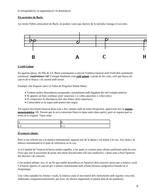 FORMES L' anàlisis bàsic Anàlisi dels components bàsics per a les ...