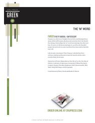 THE 'M' WORD - Cru Press Green