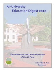 Air University Educational Digest - 2010 (pdf ... - The Air University