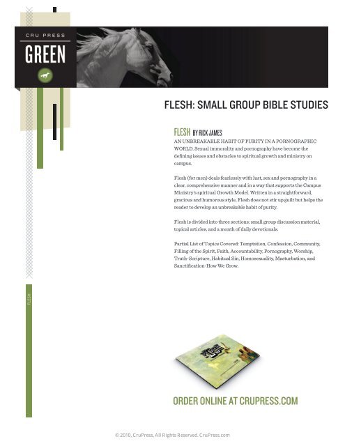 FLESH: SMALL GROUP BIBLE STUDIES - Cru Press Green