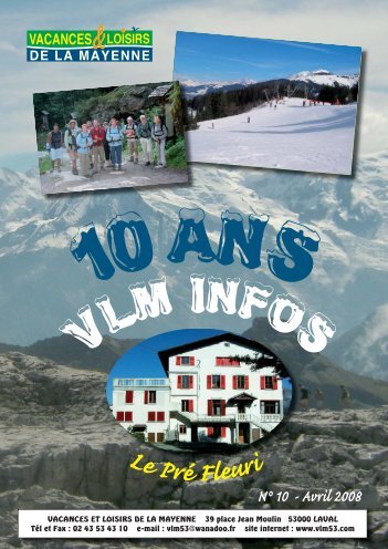 VLM Infos 2008 - Vacances et Loisirs de la Mayenne