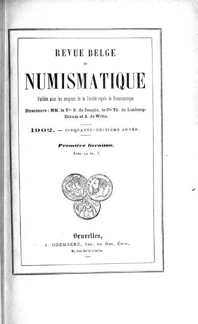 Revue belge de numismatique et de sigillographie