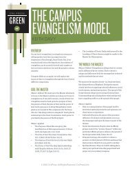 The Evangelism Model - Cru Press Green