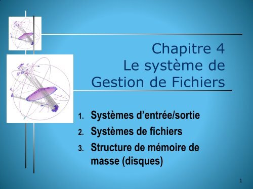 Chapitre 4 Le système de Gestion de Fichiers