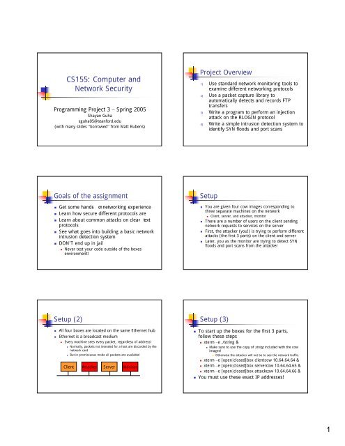 CS155: Computer and Network Security - Stanford Crypto Group