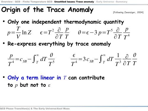 QCD phase transition in the early universe - Theory Center