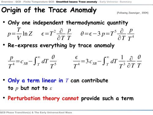 QCD phase transition in the early universe - Theory Center