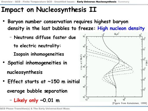 QCD phase transition in the early universe - Theory Center