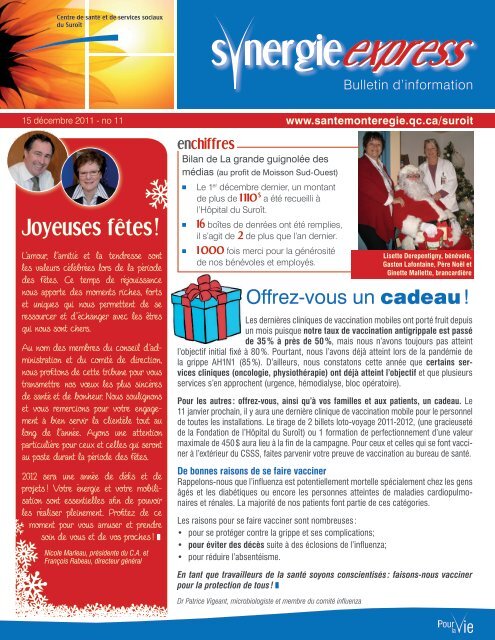 15 décembre 2011 - Santé Montérégie