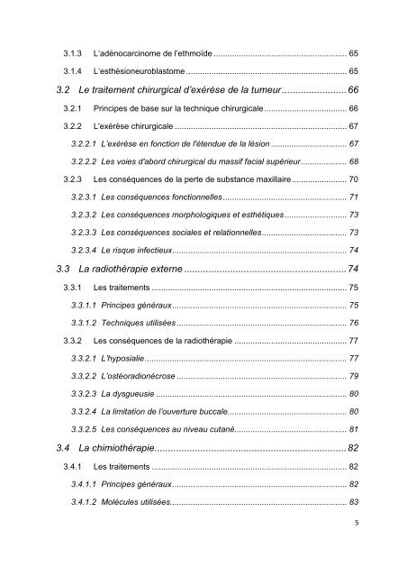 Les tumeurs malignes au niveau du maxillaire - Bibliothèques de l ...