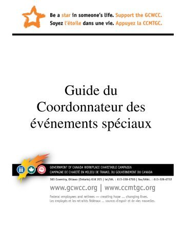 Événements spéciaux [PDF] - gcwcc