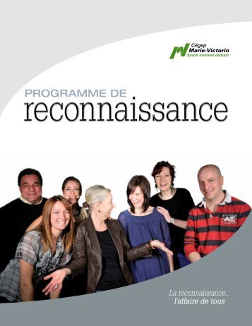 Programme de reconnaissance - Cégep Marie-Victorin