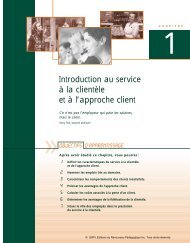 Introduction au service à la clientèle et à l'approche client - Erpi