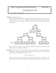 Assignment #2 - Applied Crypto Group at Stanford University