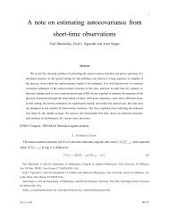 A note on estimating autocovariance from short-time observations