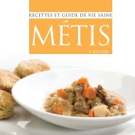 Recettes et guide de vie saine métis - National Aboriginal Health ...