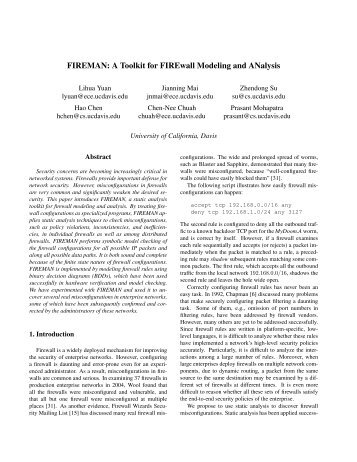 FIREMAN: A Toolkit for FIREwall Modeling and ANalysis