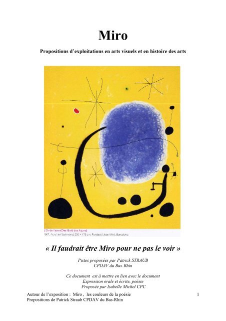 Télécharger le guide et les propositions en arts visuels
