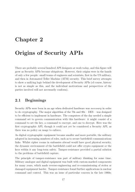 Understanding Security APIs - CrySyS Lab