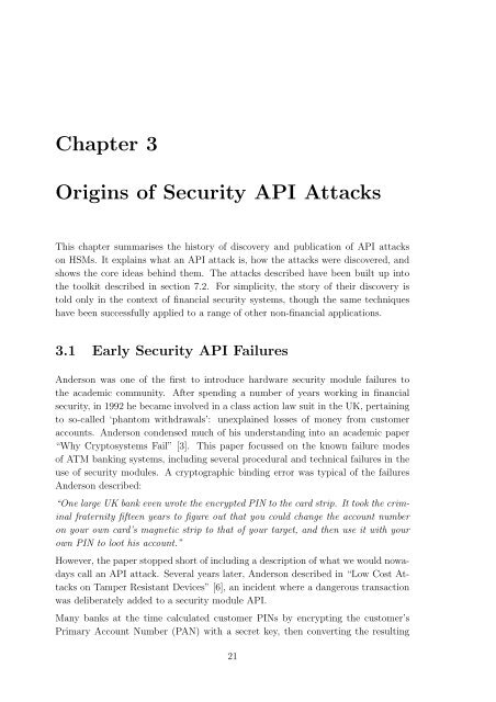 Understanding Security APIs - CrySyS Lab