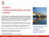 Kapitel 1 Computernetzwerke und das Internet - CrySyS Lab