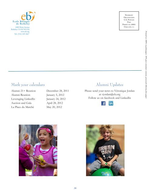 Annual Report - Ecole Bilingue de Berkeley