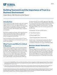 Building Teamwork and the Importance of Trust in a Business - EDIS ...