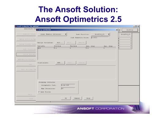 Ansoft Q3D Extractor