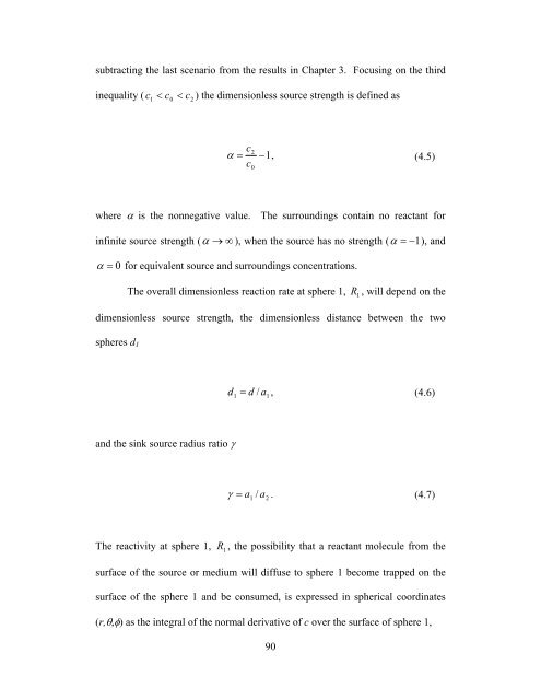 Diffusion Reaction Interaction for a Pair of Spheres - ETD ...