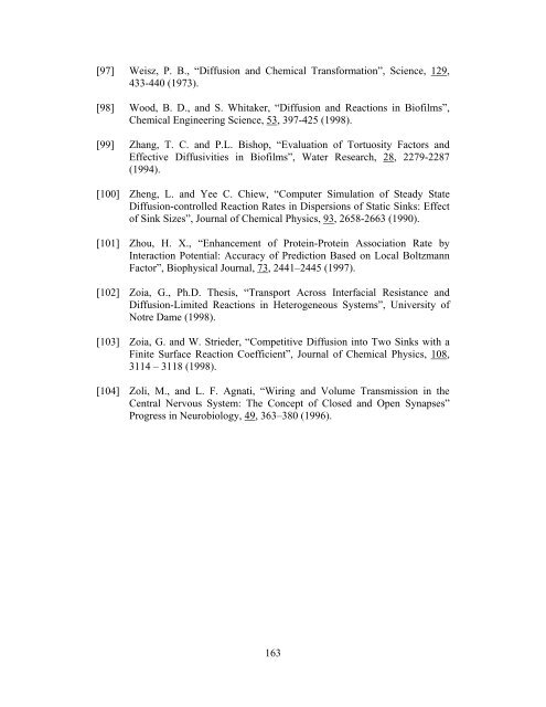 Diffusion Reaction Interaction for a Pair of Spheres - ETD ...