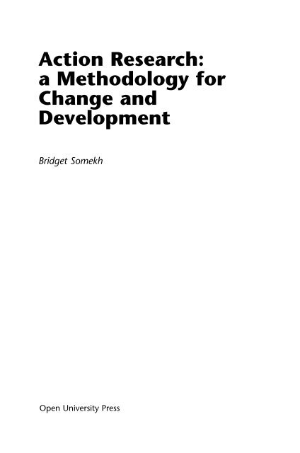 Action Research A Methodology for Change and Development