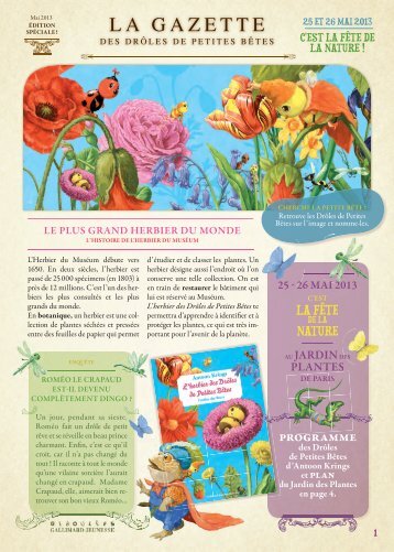 LA GAZETTE - Gallimard Jeunesse
